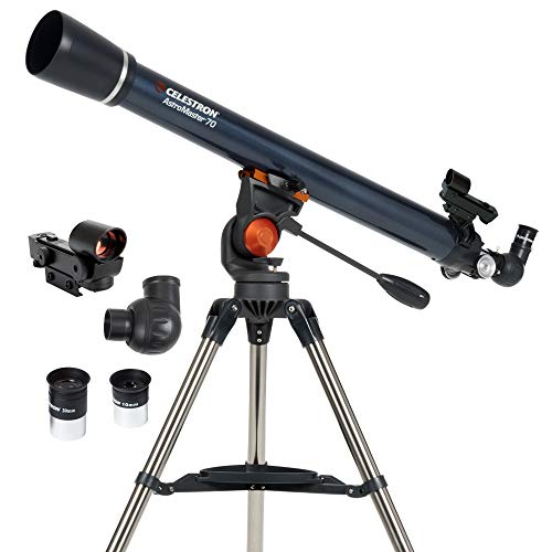 Imagen principal de Celestron 21061 AstroMaster 70AZ: telescopio refractor, azul oscuro