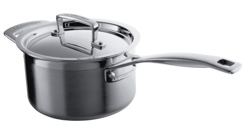 Imagen principal de Le Creuset Cazo con tapa de acero inoxidable 3-Ply 16 cm, 962009160010