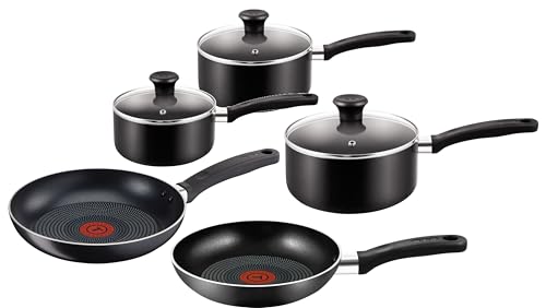 Imagen principal de Tefal Delight Batería de Cocina, Acero Inoxidable, Negro, 26 cm, 5 Un