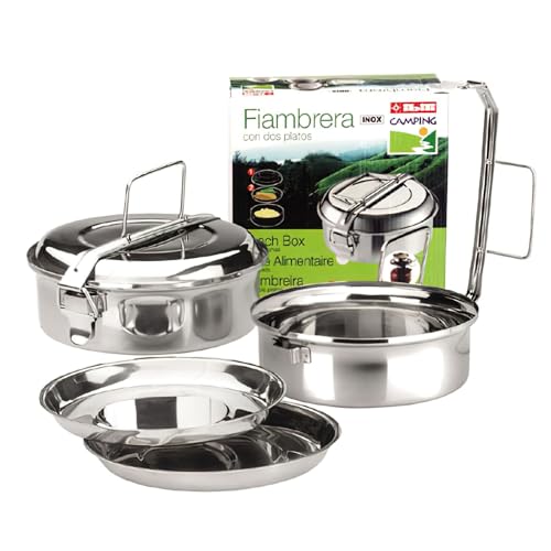 Imagen principal de Ibili Fiambrera con Platos INOX 18 CMS, Stainless Steel, Multicolour