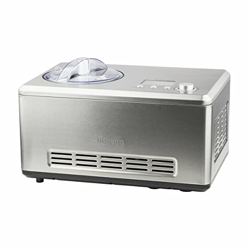 Imagen principal de H.Koenig HF320 Máquina para Hacer Helados, 180 W, Acero Inoxidable