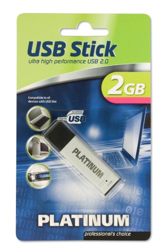 Imagen principal de Platinum 177554 - Memoria USB de 2 GB, Plata