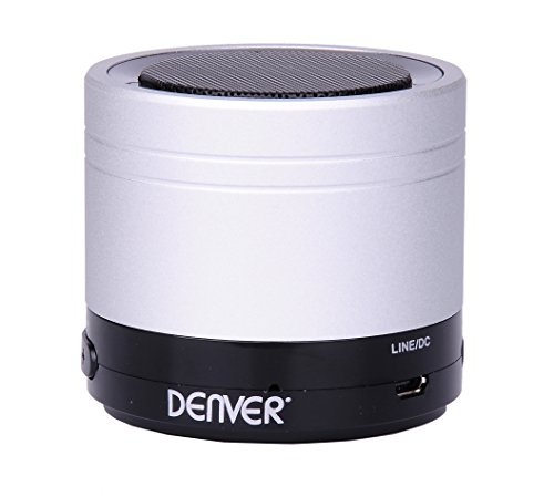 Imagen principal de Denver BTS-20 - Altavoz inalámbrico Bluetooth (2 W), Color Plateado