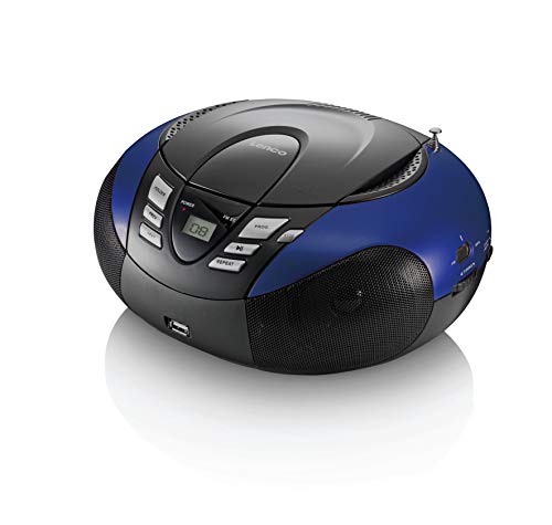 Imagen principal de Lenco SCD-37 Reproductor de CD para niños, Azul