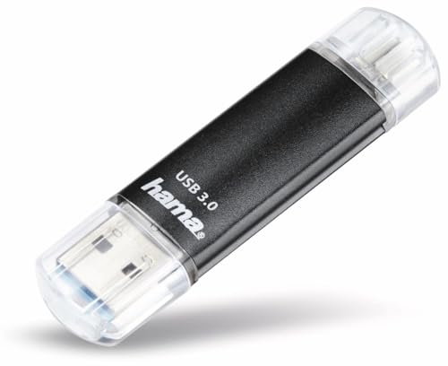 Imagen principal de Hama OTG Laeta Twin - Almacenamiento USB Negro 128 GB