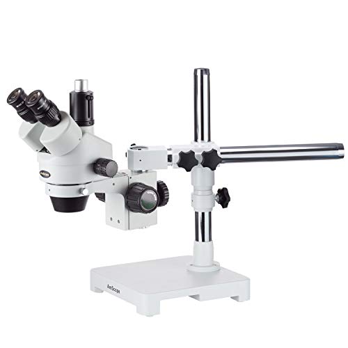 Imagen principal de Microscopio trinocular estéreo con zoom 3.5X-180X en un solo brazo co