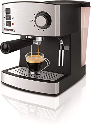 Imagen principal de Minimoka - Cafetera espresso | 2 cacillos para 1 o 2 cafés | 15 bar |