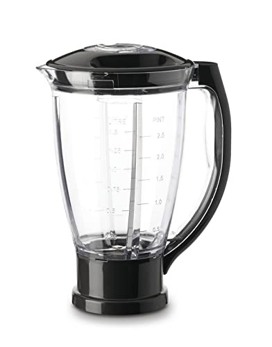 Imagen principal de Moulinex XF634BB1 - Vaso para batidora, 1.5 L, plástico, negro/transp