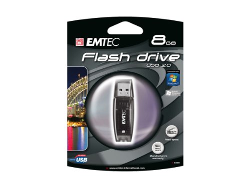 Imagen principal de Emtec EKMMD8GC400 - Memoria USB 2.0, 8 GB, Negro