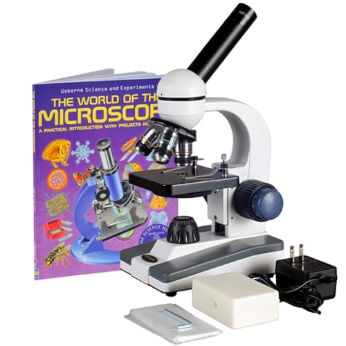 Imagen principal de AmScope M150C-PS25-WM 40X-1000X grueso y fino Estudiantil Microscopio 