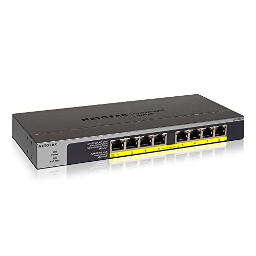 Imagen principal de NETGEAR Switch PoE de 8 puertos GS108LP - Switch de red Gigabit Ethern