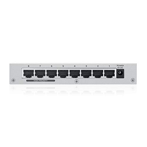 Imagen principal de Zyxel de 8 puertos Fast Ethernet Switch Desktop - Carcasa de metal [ES