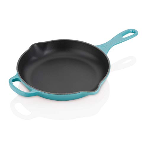 Imagen principal de Le Creuset Evolution Sartén Redonda, Hierro Fundido, Azul Caribe, 23 