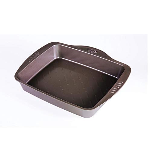 Imagen principal de Pyrex Fuente Rectangular 40X31Cm Asimetria, Acero, Negro, 3.19 cm