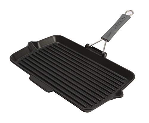 Imagen principal de Staub Grill, Rectangular, Hierro Fundido, Negro, 34 x 21 cm