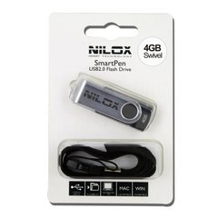 Imagen principal de Nilox 4 GB USB 2.0 4 GB USB 2.0 USB Type-A Connector Black USB Flash D