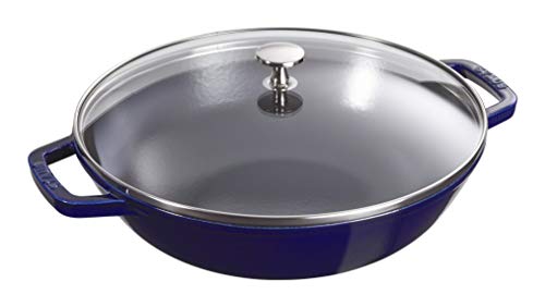 Imagen principal de Staub 30 cm Wok de Hierro Fundido, Azul Oscuro