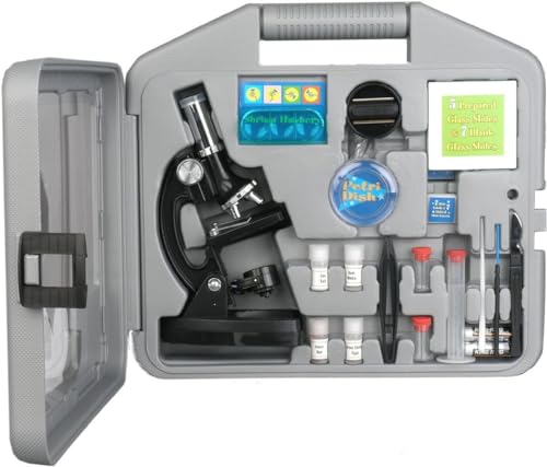 Imagen principal de AmScope - Kit de Microscopio para Ninos, 120X-1200X, Kit Educativos de