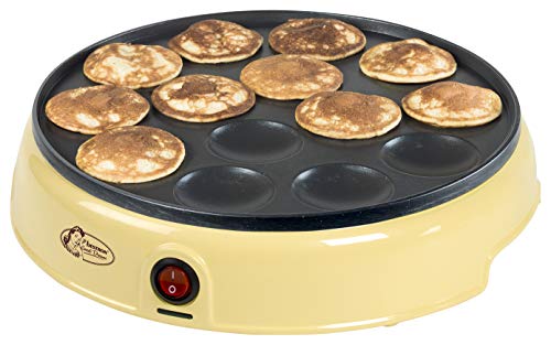 Imagen principal de Bestron Poffertjes Maker in Retro Design, Mini Pancake Maker, con reve