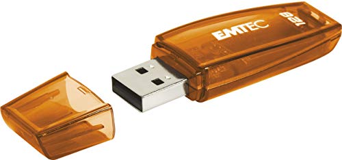 Imagen principal de Memoria usb emtec flash c410 128 gb 2.0 naranja