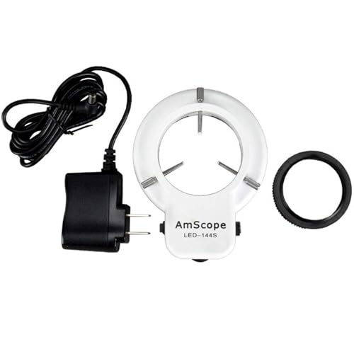 Imagen principal de AmScope LED-144S 144 LED ajustable Microscopio compacto anillo de luz 