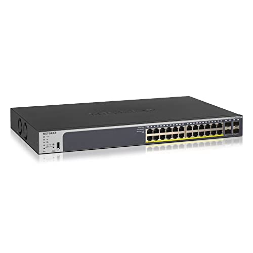 Imagen principal de NETGEAR Switch PoE Gigabit Ethernet Smart gestionado de 28 puertos GS7