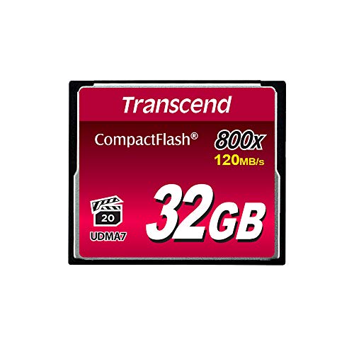 Imagen principal de Transcend TS32GCF800 - Memoria Compact Flash de 32 GB, Negro