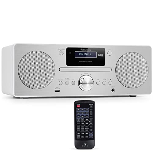 Imagen principal de Auna Radio Portatil Pequeña Dab con CD de 15W, FM/Dab/Dab+ Radio con 