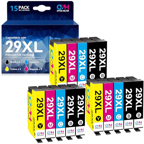 Imagen principal de OFFICE HELPER 29XL Cartuchos de Tinta Reemplazo para Tinta epson XP 23