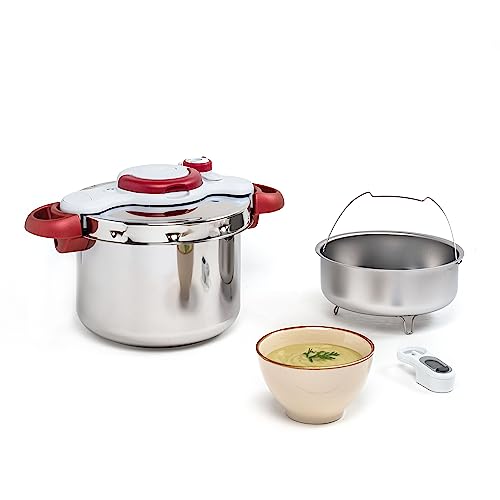 Imagen principal de Tefal Olla a Presión Clipso Minut Perfect 6 L - Acero Inoxidable con 