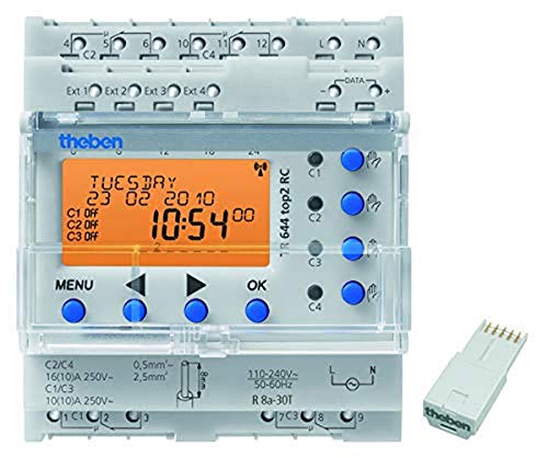 Imagen principal de Theben tr644top2rc - Interruptor anual digital tr644 top2 rc 4 canal