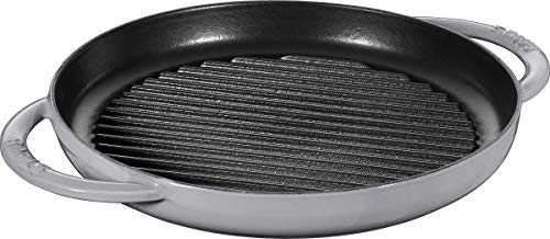 Imagen principal de Staub Pure Round Grill Doble asa Redondo, Hierro Fundido, Gris Grafito