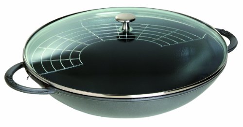 Imagen principal de Staub Wok, Hierro Fundido, Gris Grafito, 36 cm