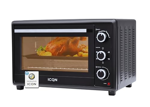 Imagen principal de Mini horno ICQN con aire forzado 50 litros | Temporizador de 90 min | 