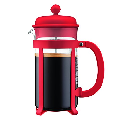 Imagen principal de Bodum Java Cafetera de émbolo 8 Tazas, Rojo, 8 Taza