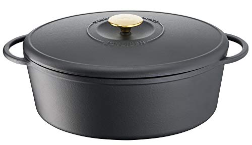 Imagen principal de Tefal Heritage Cacerola Oval 34x26 cm, Hierro Fundido,7,2 litros, Tapa