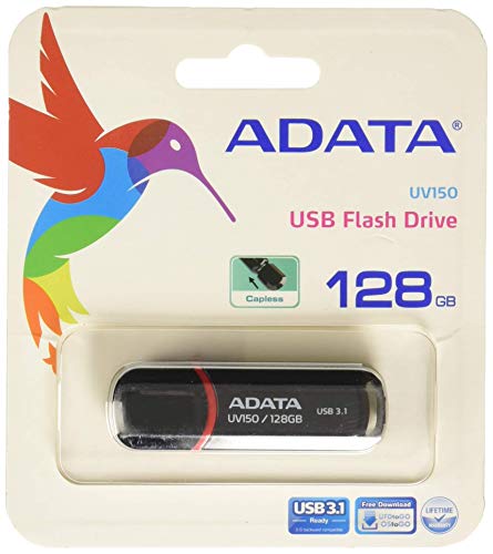 Imagen principal de MEM. USB 128GB -ADATA- UV150 USB 3.1 Negro