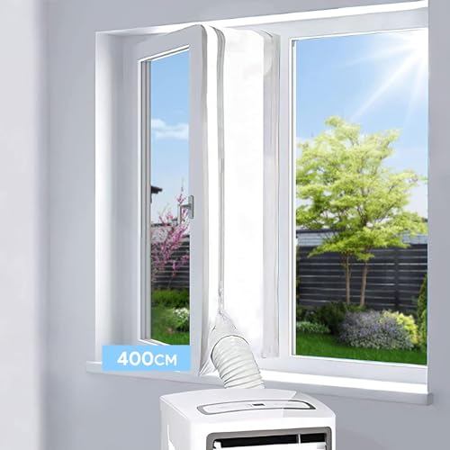 Imagen principal de EGNBU Sello de ventana universal de 400 cm, kit de ventana portátil p