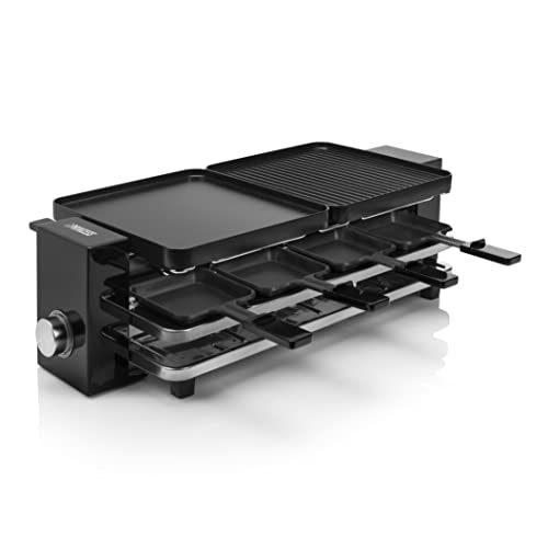 Imagen principal de Princess Raclette Multifunción Piano 8 Negro-8 Personas-1200 W, Plás