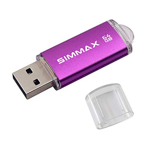 Imagen principal de SIMMAX Memoria Flash USB 64GB Pen Drive USB 2.0 Flash Drive Almacenami