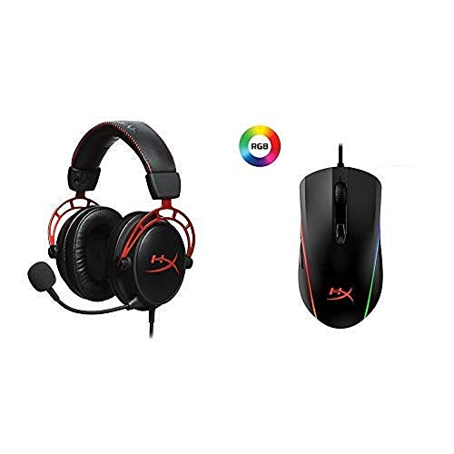 Imagen principal de HyperX HX-HSCA-RD/EM Cloud Alpha + HX-MC002B Pulsefire Surge RGB