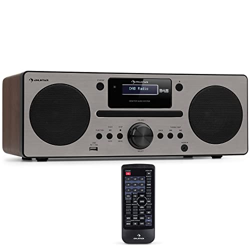 Imagen principal de Auna Radio Portatil Pequeña Dab con CD de 15W, FM/Dab/Dab+ Radio con 