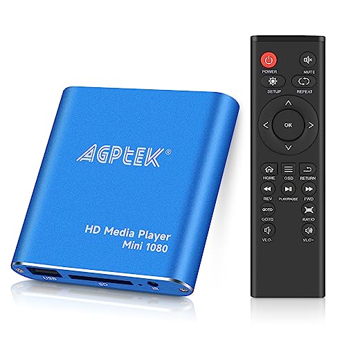 Imagen principal de Reproductor Multimedia, AGPTEK 1080p HD Reproductor Multimedia para TV