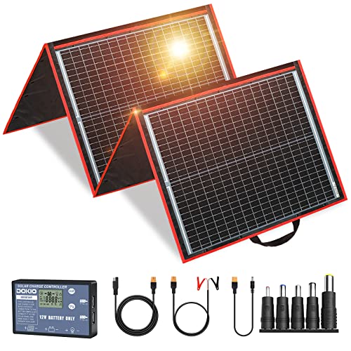 Imagen principal de DOKIO Kit Panel Solar Plegable Portátil 160W 18V Monocristalino para 