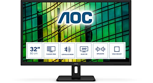 Imagen principal de AOC Q32E2N: monitor QHD de 31,5 pulgadas, 75 Hz, 4 ms, IPS, altavoces,