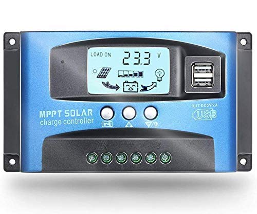 Imagen principal de Controlador MPPT de carga solar automática de 60 A con salida USB 5 V