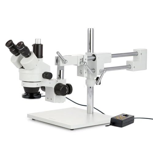 Imagen principal de AmScope - 3.5X-90X Trinocular Stereo Microscope, 0.5X and 2X Barlow Le