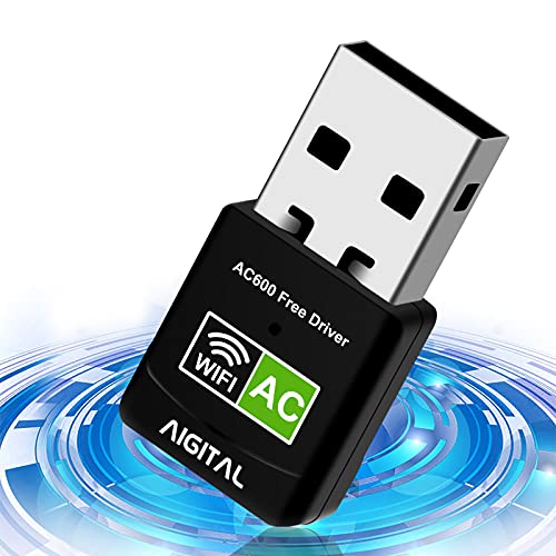 Imagen principal de Aigital Adaptador WiFi USB 600Mbps Mini WiFi dongle Receptor Dual Band