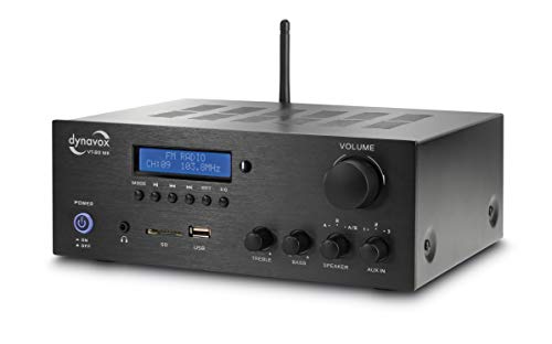 Imagen principal de Amplificador estéreo VT-80 MK negro, FM + MP3 + BT