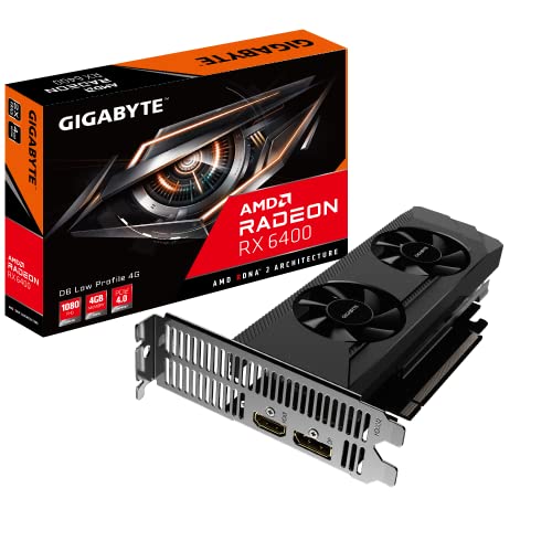 Imagen principal de GIGABYTE RX 6400 D6 Low Profile 4G, GV-R64D6-4GL